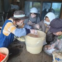 鹿児島県大崎町で竹林を活用した畜舎の敷料作り（南日本新聞）
